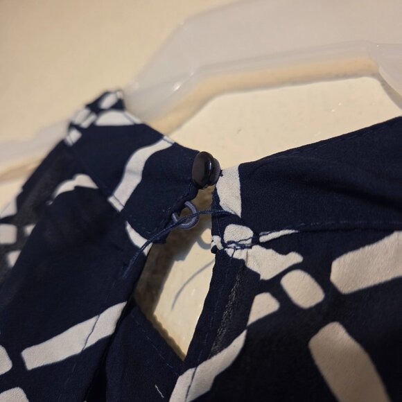 A'gaci Women's Large Long Black and White Striped Dress - Picture 7 of 12